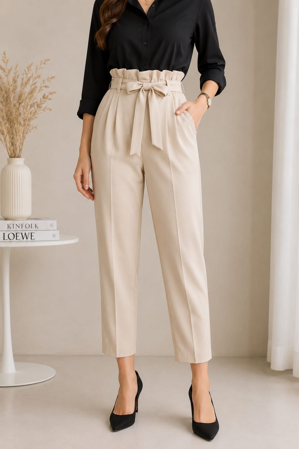 PAPER BAG PANTS