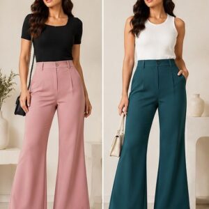 PINK AND GREEN COLOUR PANTS